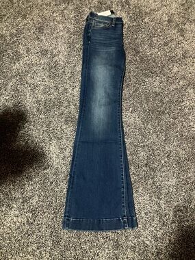 7 For All Mankind Dark Blue Flare Jeans